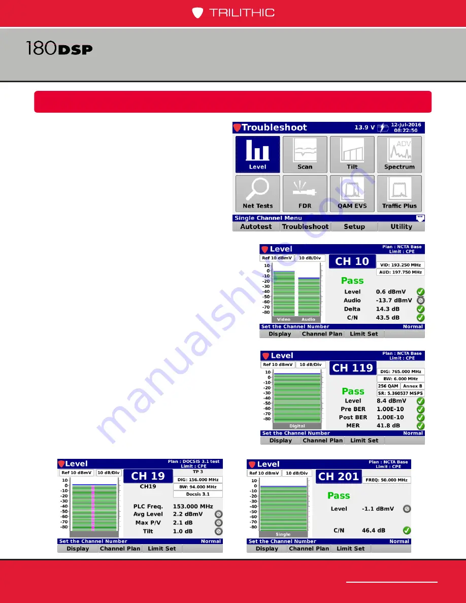 Trilithic 180 DSP Operation Manual Download Page 201