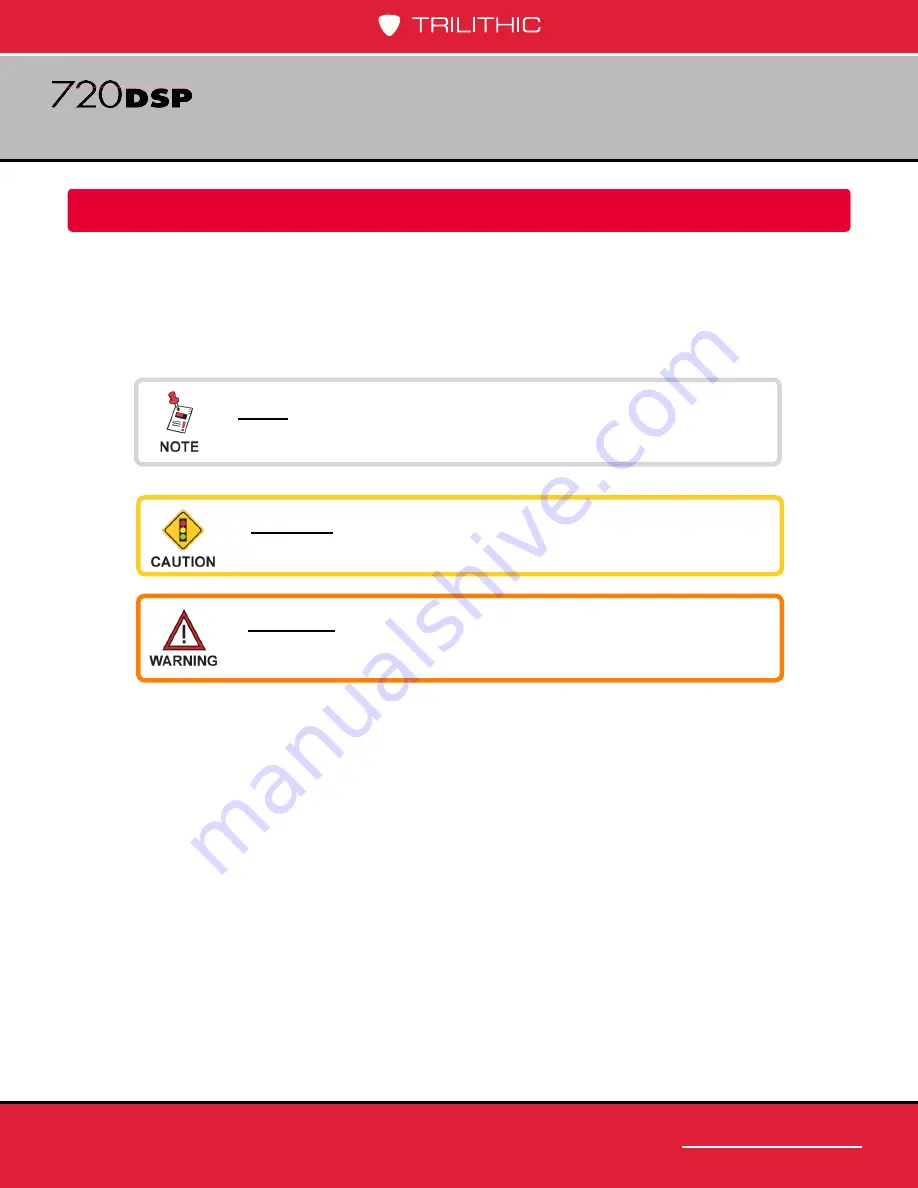 Trilithic 720 DSP Operation Manual Download Page 27