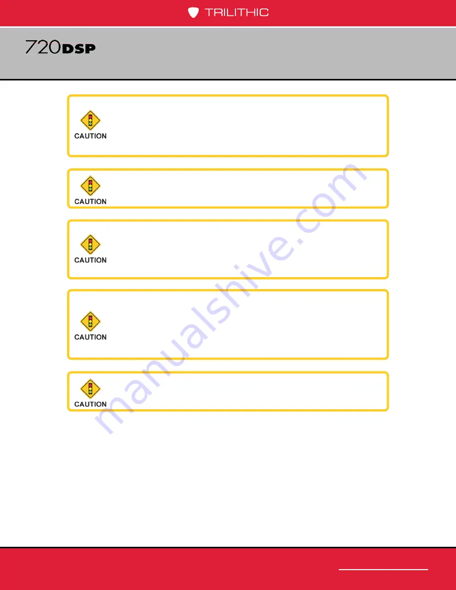 Trilithic 720 DSP Operation Manual Download Page 29