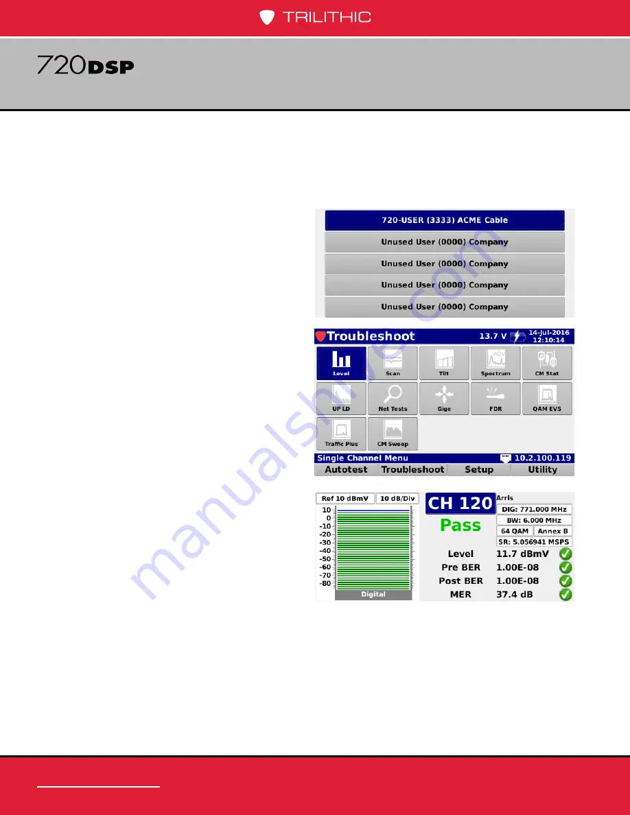 Trilithic 720 DSP Operation Manual Download Page 52