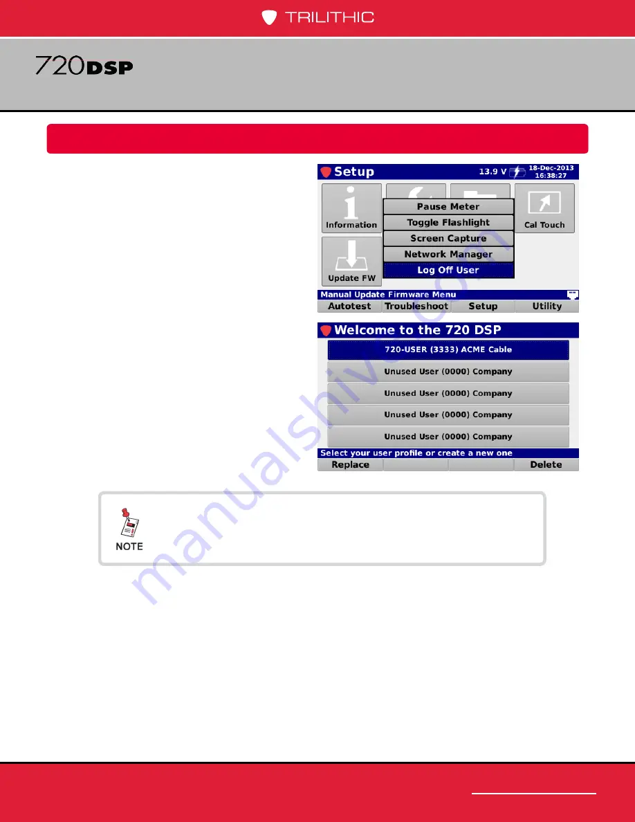 Trilithic 720 DSP Operation Manual Download Page 75