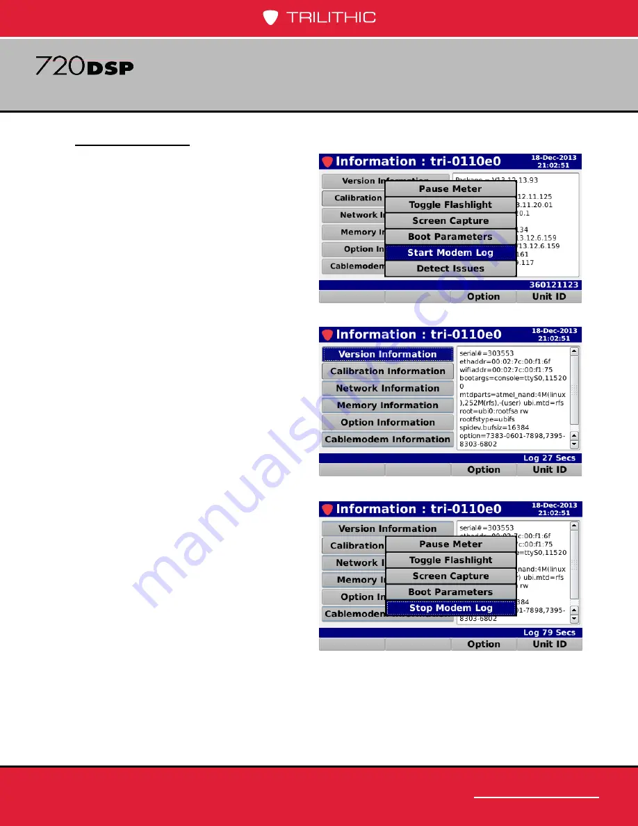 Trilithic 720 DSP Operation Manual Download Page 89