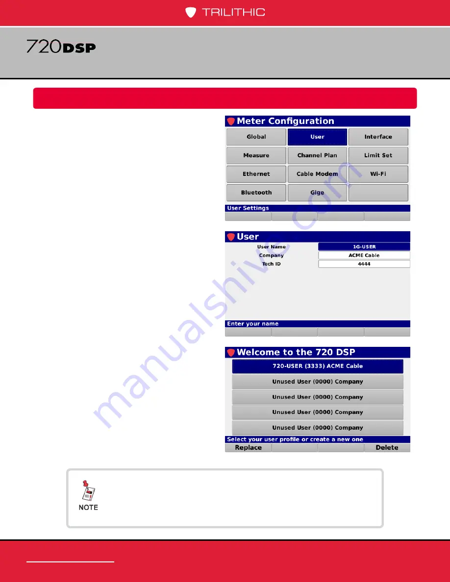 Trilithic 720 DSP Operation Manual Download Page 98