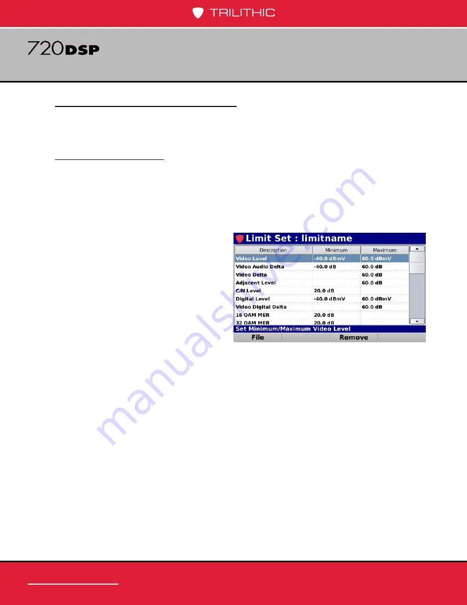 Trilithic 720 DSP Operation Manual Download Page 138