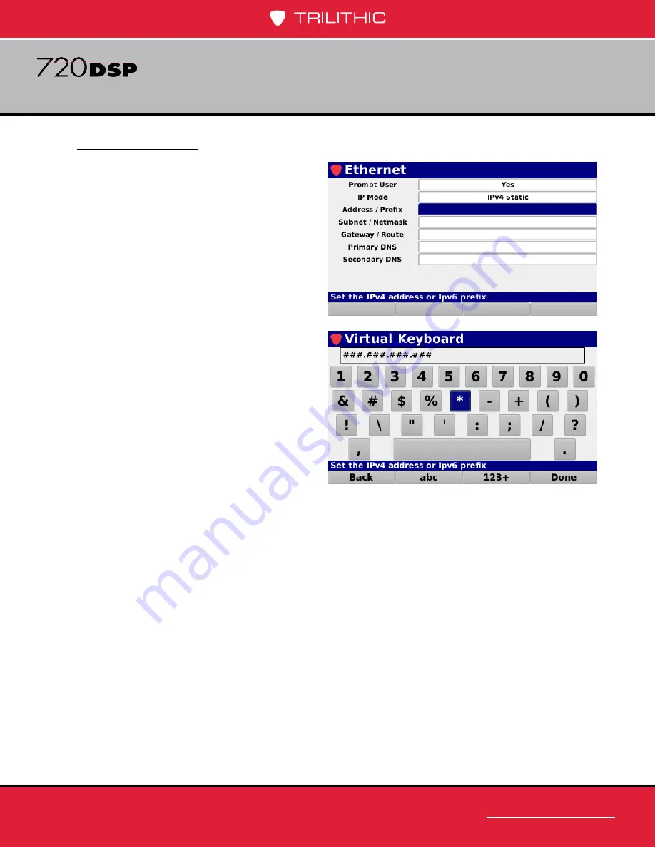 Trilithic 720 DSP Operation Manual Download Page 145