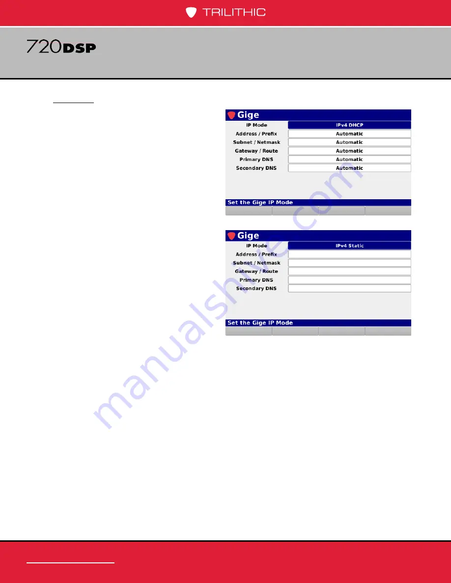 Trilithic 720 DSP Operation Manual Download Page 164