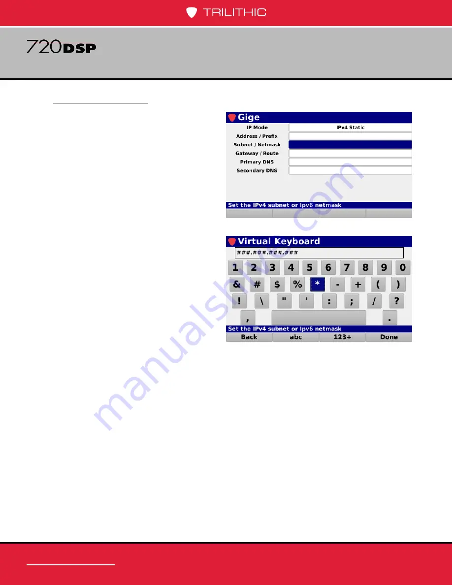 Trilithic 720 DSP Operation Manual Download Page 166