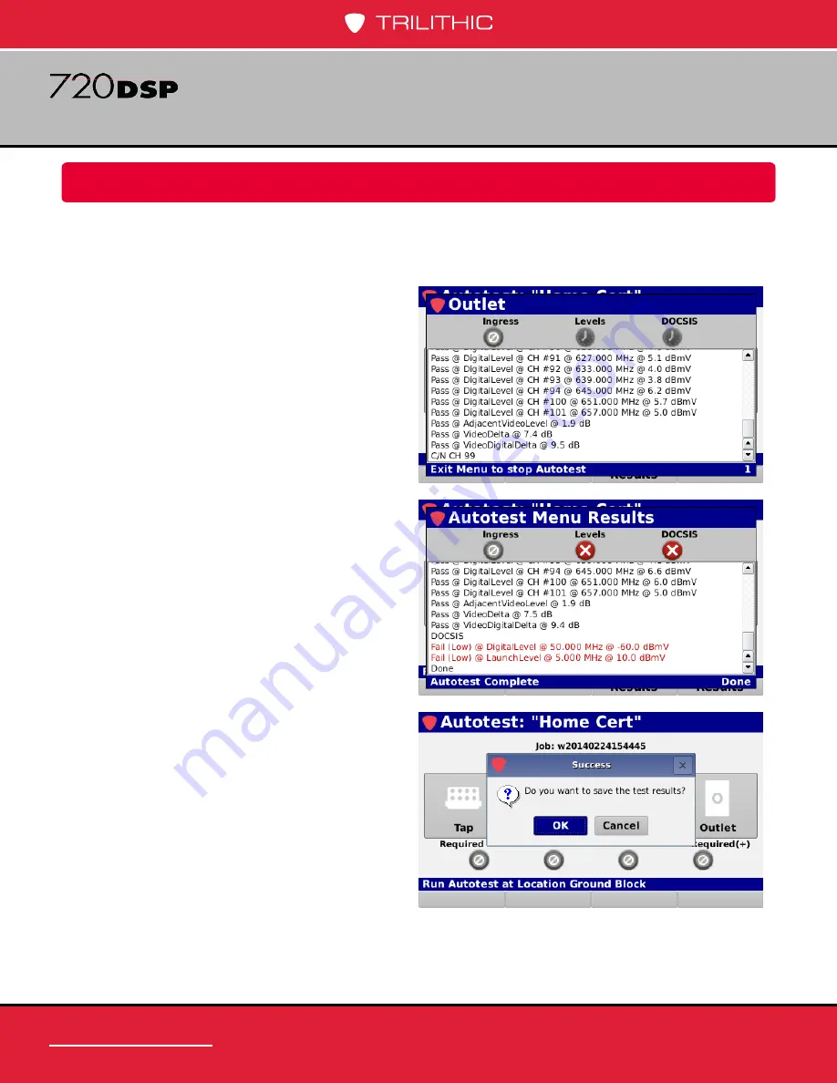 Trilithic 720 DSP Operation Manual Download Page 218