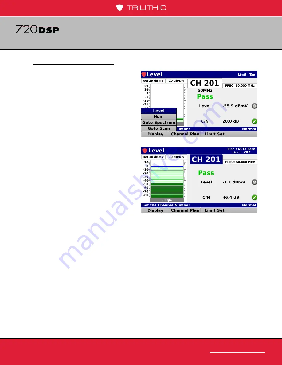 Trilithic 720 DSP Operation Manual Download Page 255