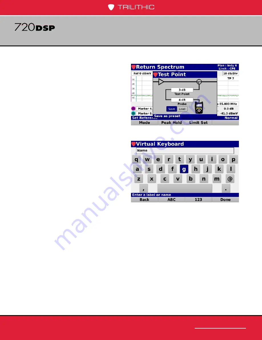 Trilithic 720 DSP Operation Manual Download Page 315