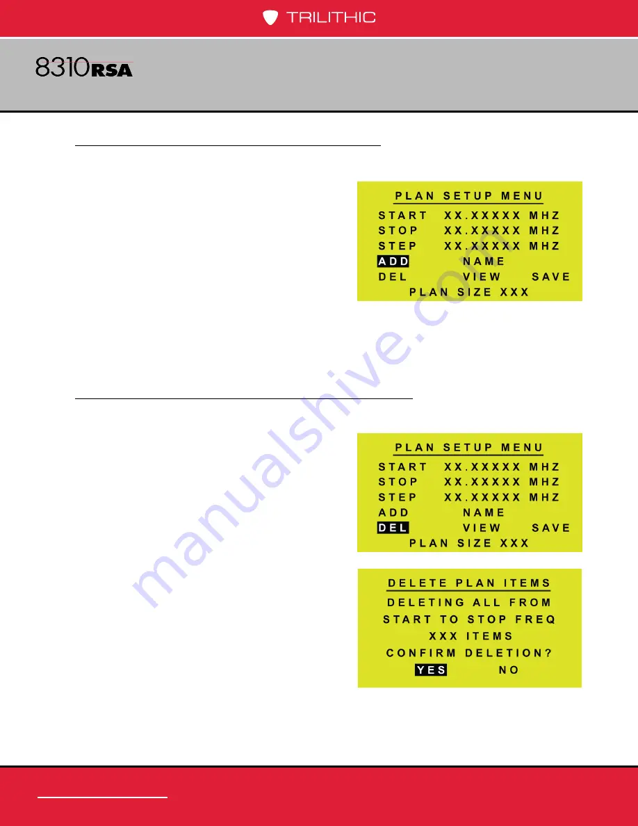 Trilithic 8310 RSA Operation Manual Download Page 24