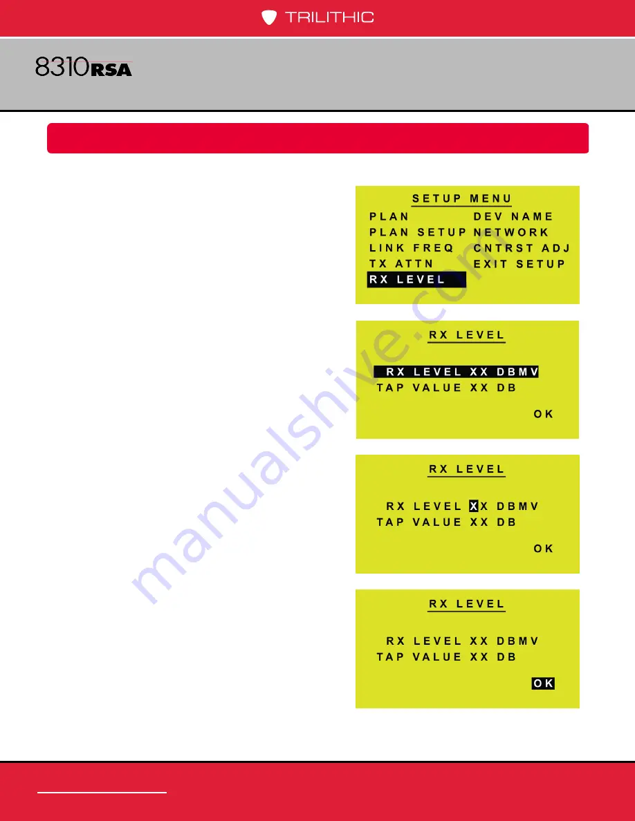 Trilithic 8310 RSA Operation Manual Download Page 30