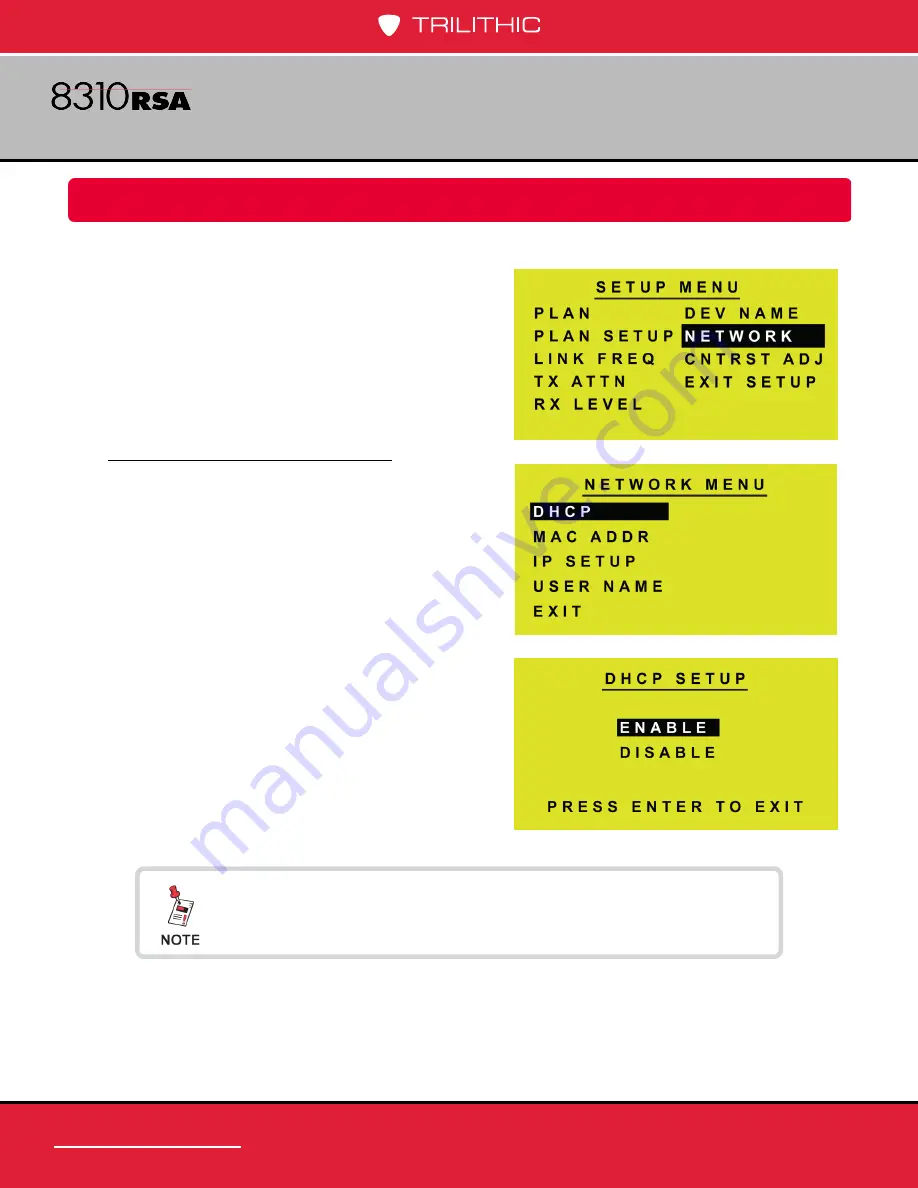 Trilithic 8310 RSA Operation Manual Download Page 32