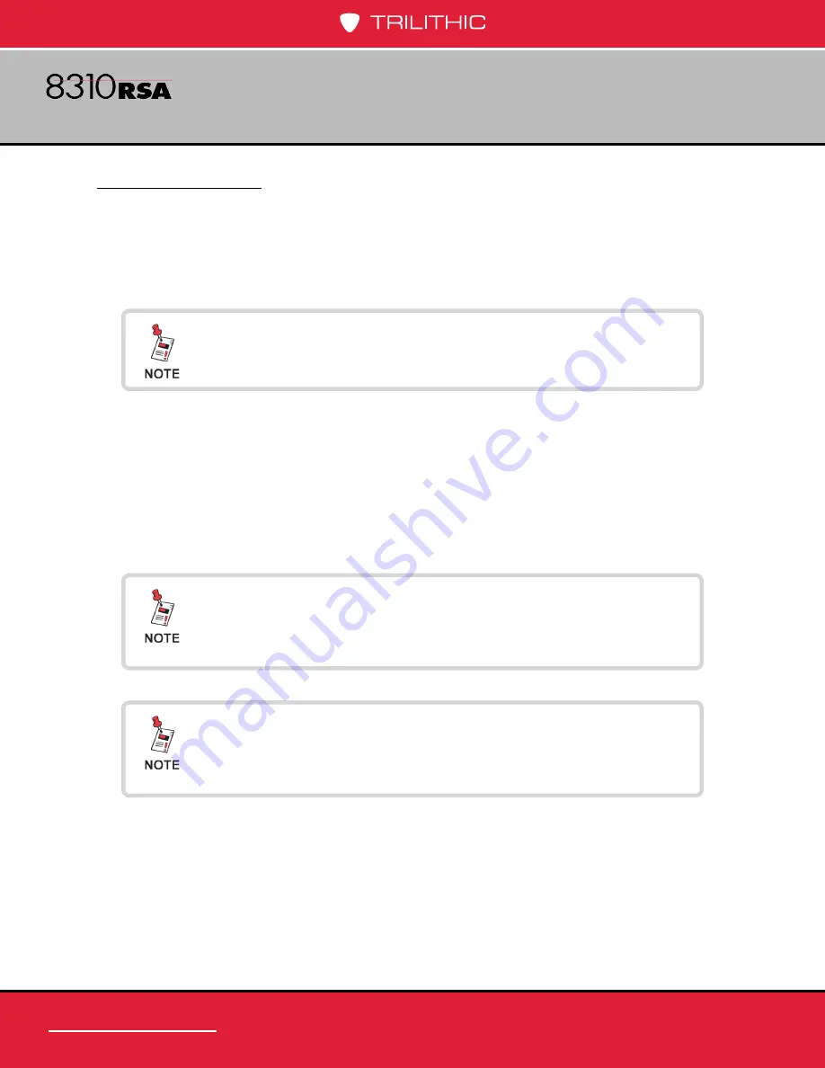 Trilithic 8310 RSA Operation Manual Download Page 44