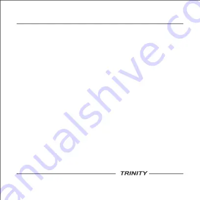 Trinity INFINITY User Manual Download Page 1