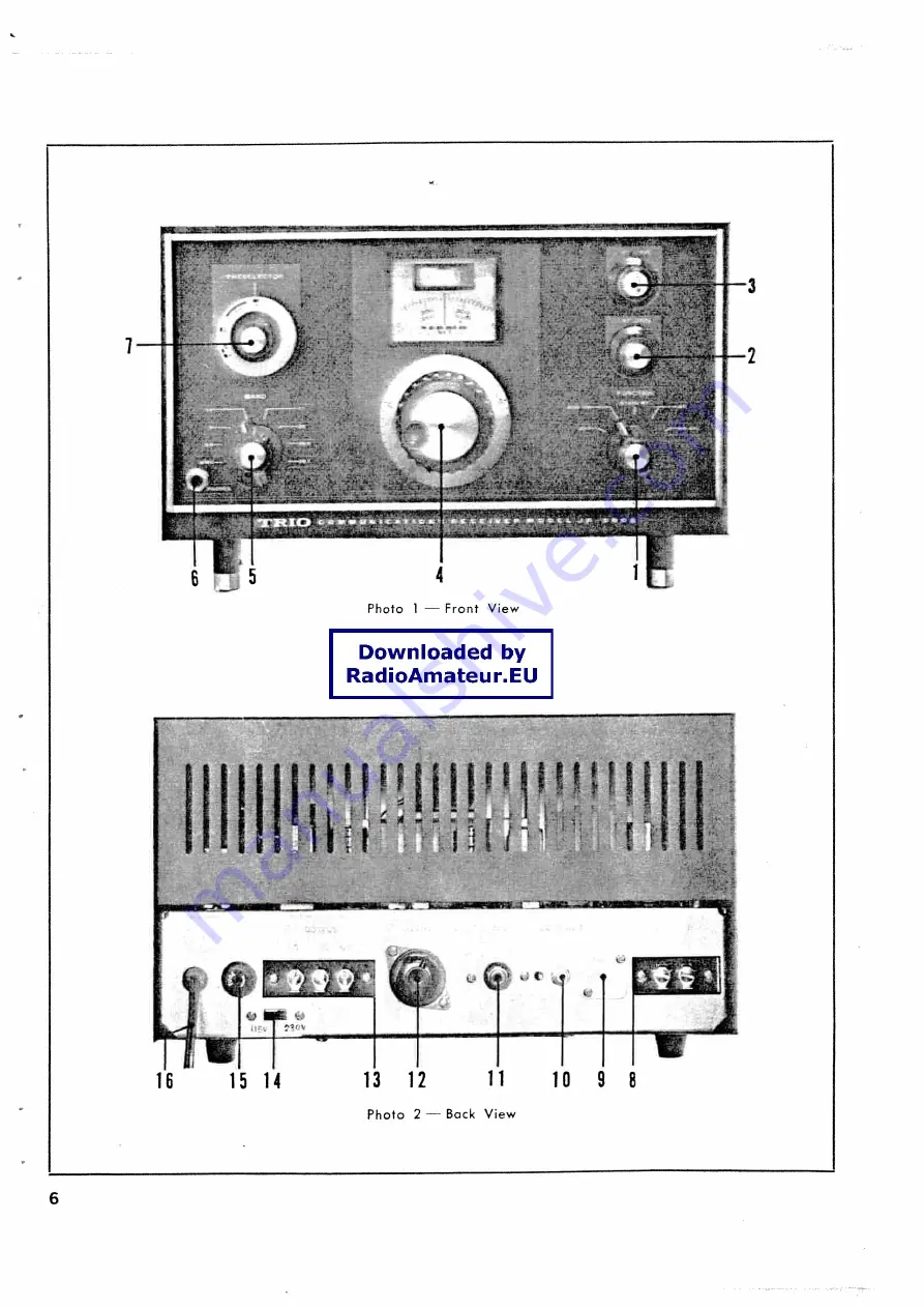 Trio JR-500S Installation Manaul Download Page 6