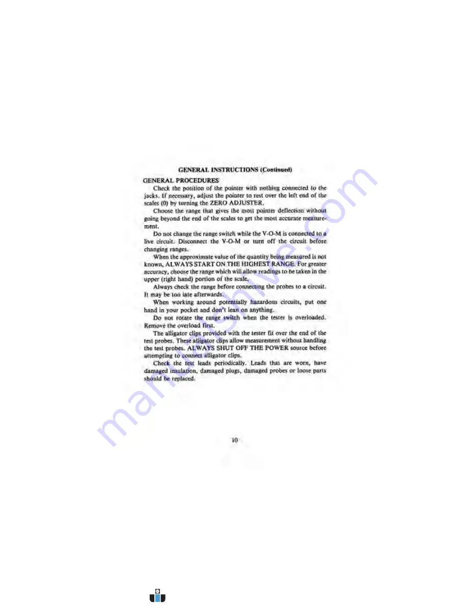 Triplett 3030-NIST Instruction Manual Download Page 11