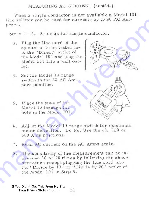 Triplett 60-A Instruction Manual Download Page 22