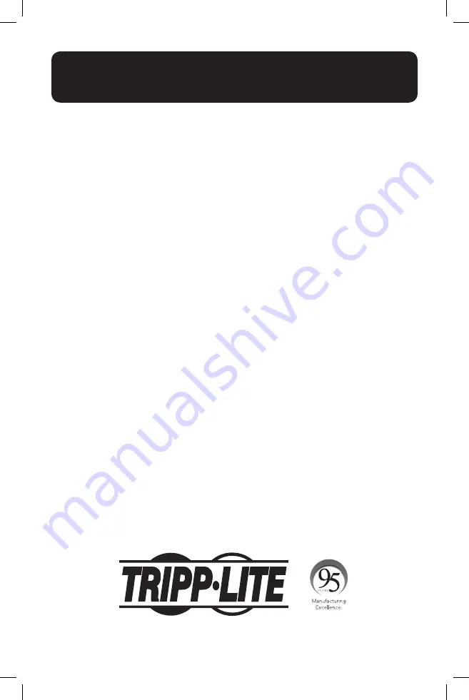 Tripp Lite 208-002-IND Owner'S Manual Download Page 14