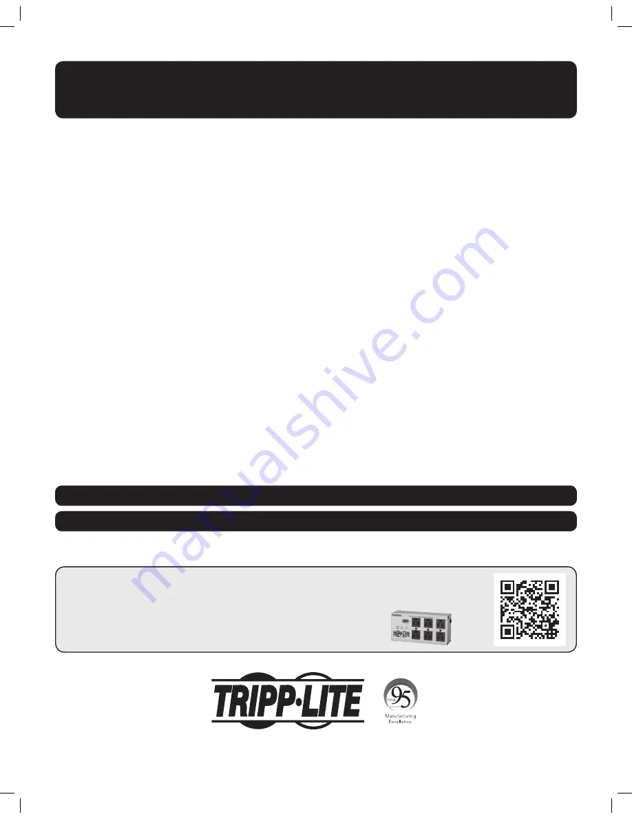 Tripp Lite B004-HUA4-K Owner'S Manual Download Page 1