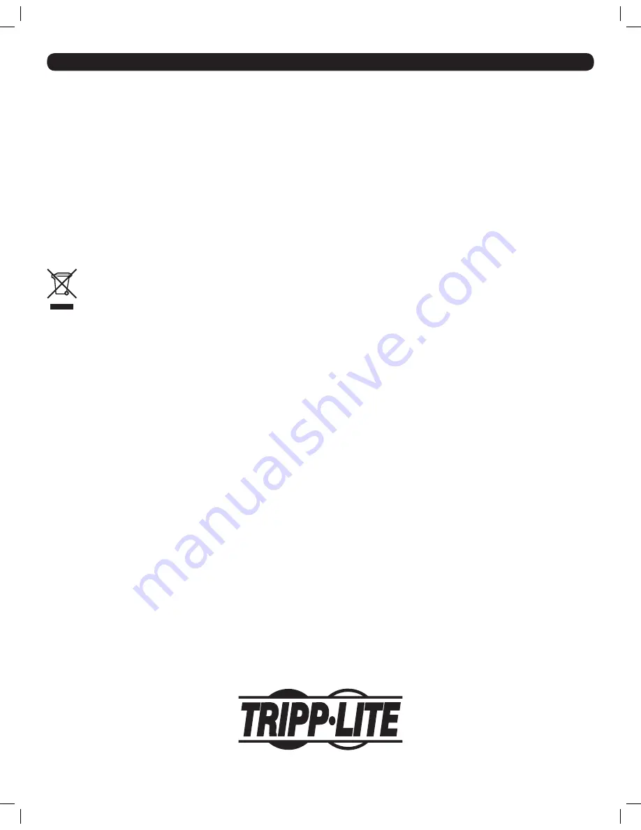 Tripp Lite B120-000-SL Owner'S Manual Download Page 2