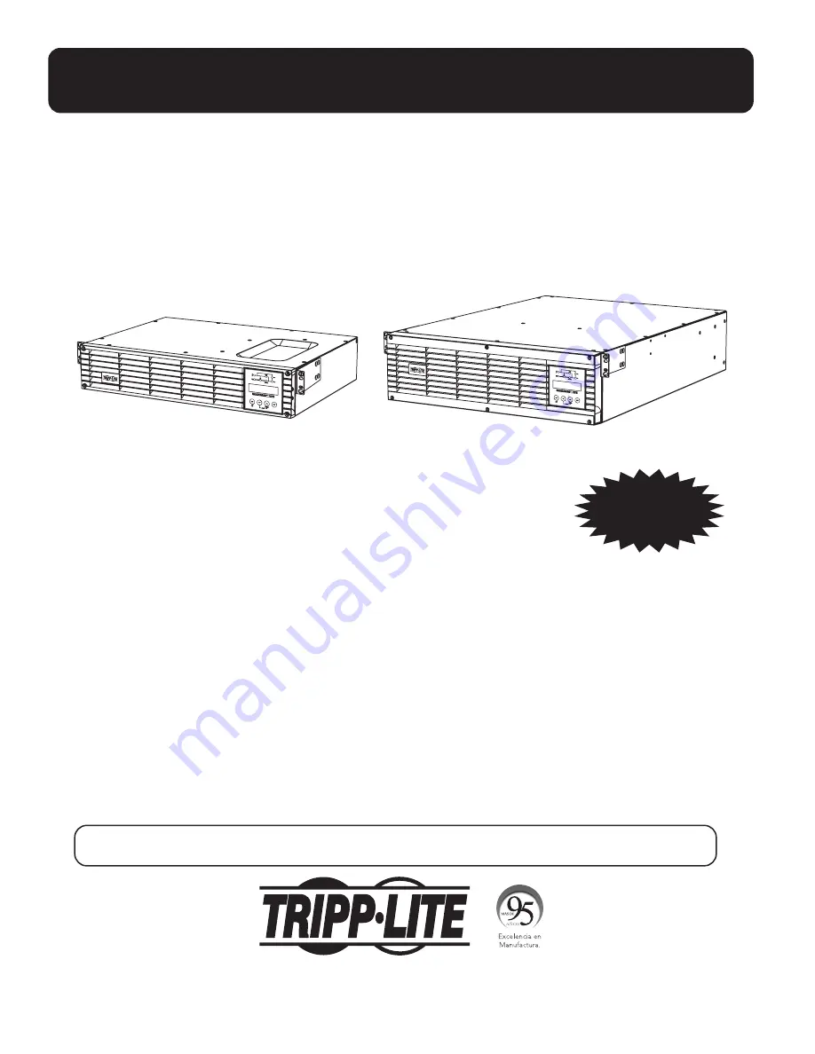 Tripp Lite SmartOnline SU1000RTXLCD2U Owner'S Manual Download Page 32