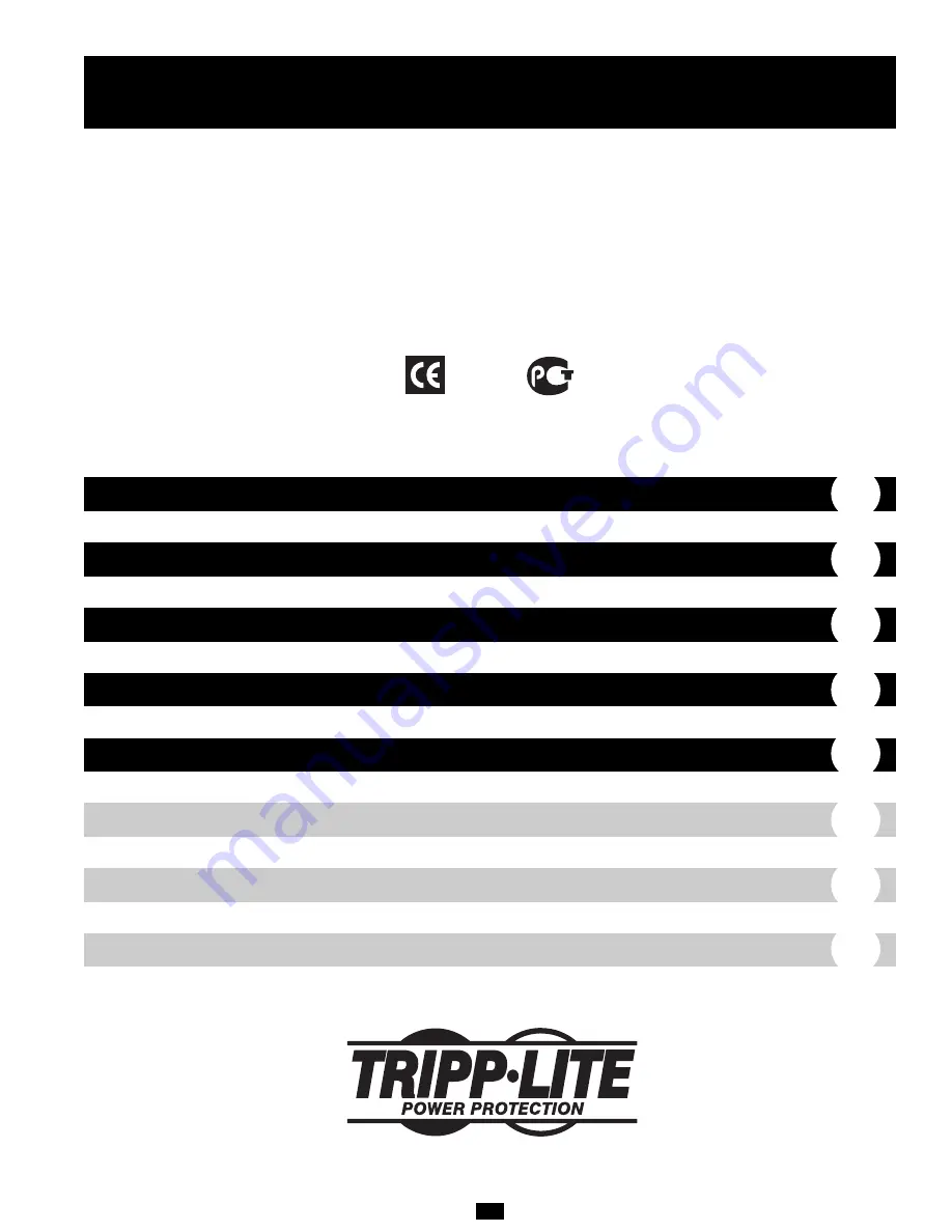 Tripp Lite SMX1000LCD Owner'S Manual Download Page 10