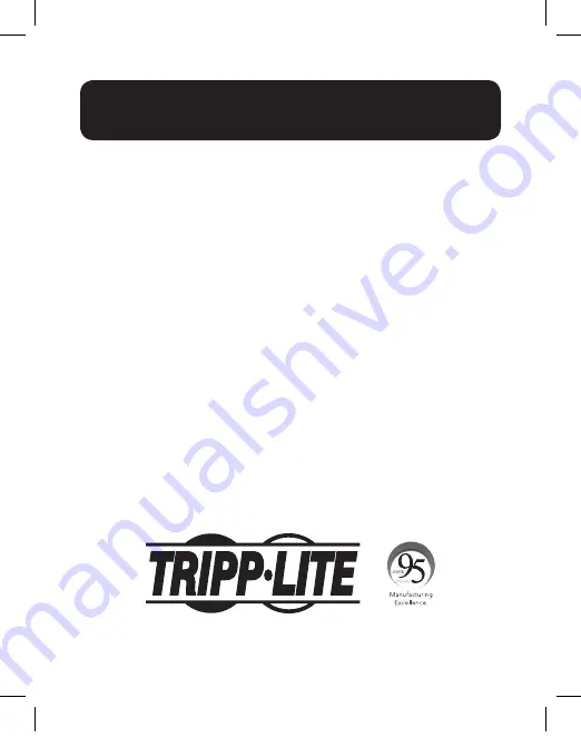 Tripp Lite T015-POE Owner'S Manual Download Page 20