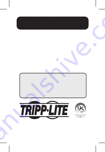 Tripp Lite U460-004-2A2C Owner'S Manual Download Page 1