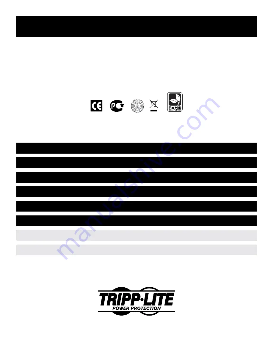 Tripp Lite UPS System AVRX550U Owner'S Manual Download Page 7