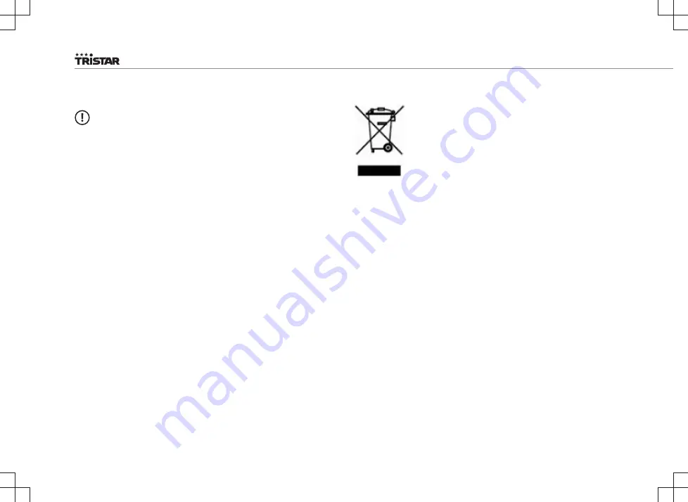 TriStar AT-5445 Instruction Manual Download Page 18