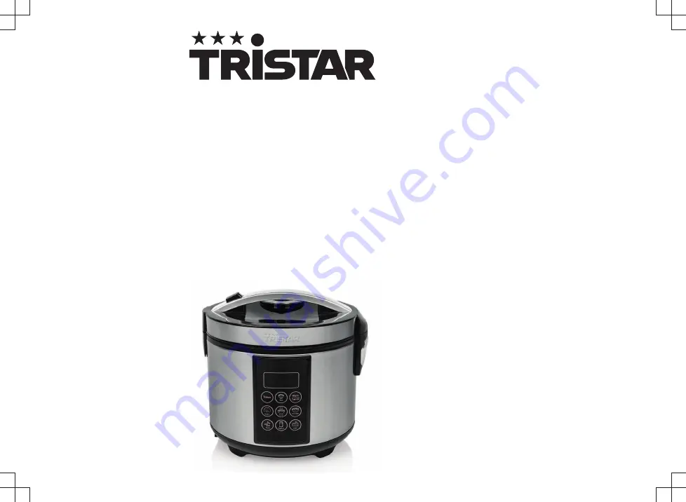 TriStar RK-6132 Instruction Manual Download Page 1