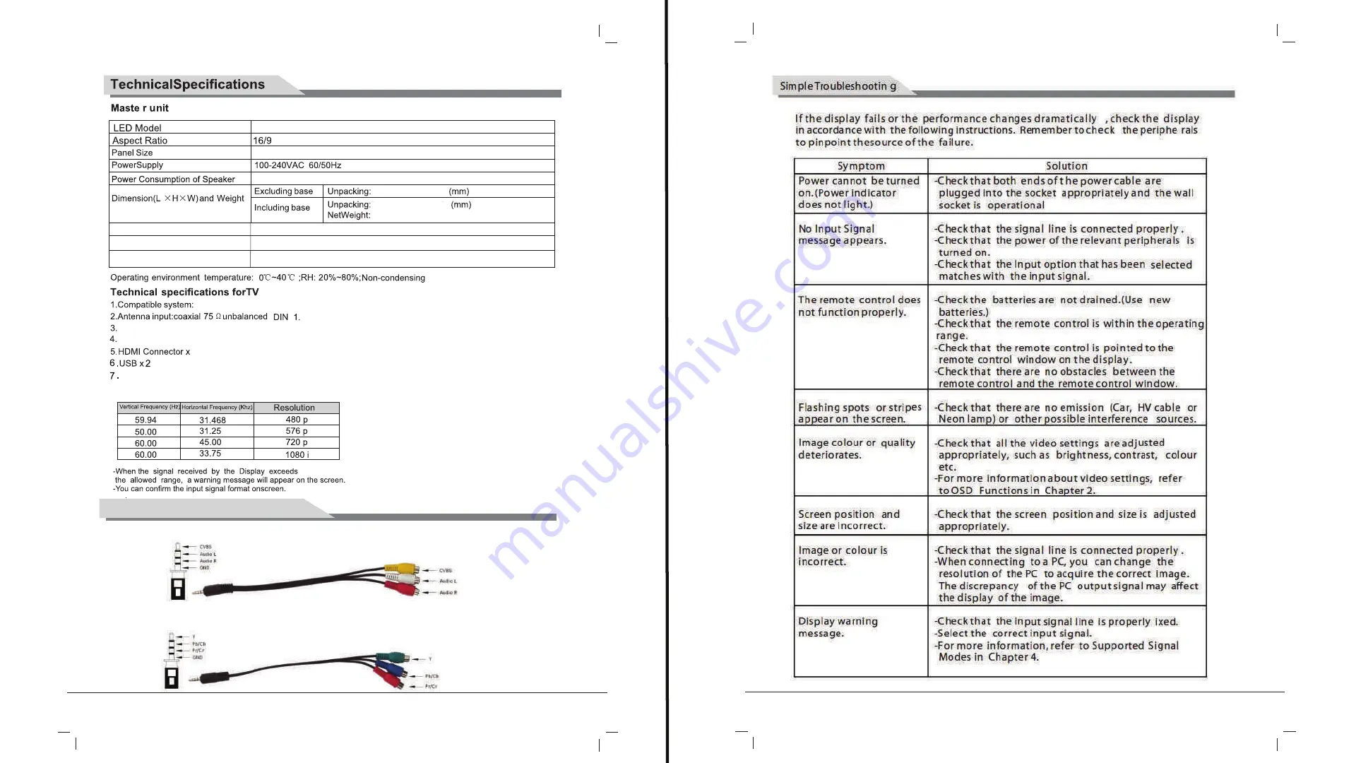 TRIVIEW 6520HDU9P0 User Manual Download Page 38