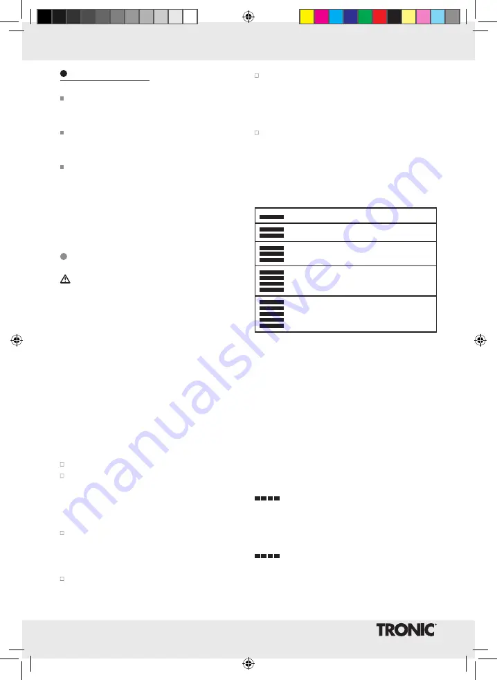 Tronic TLG 1000 B3 Manual Download Page 12