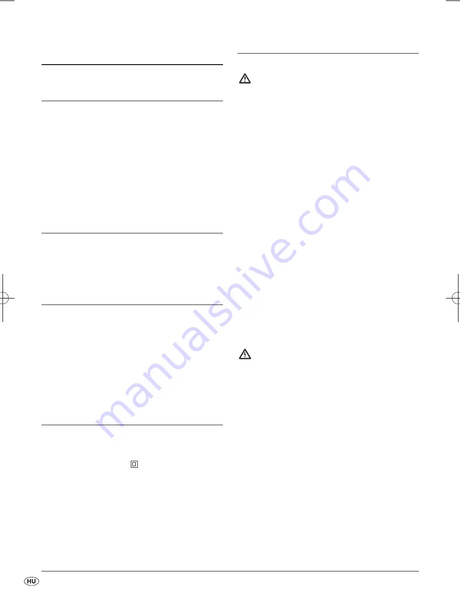 Tronic TRONIC KH 980 Operating Instructions Manual Download Page 20