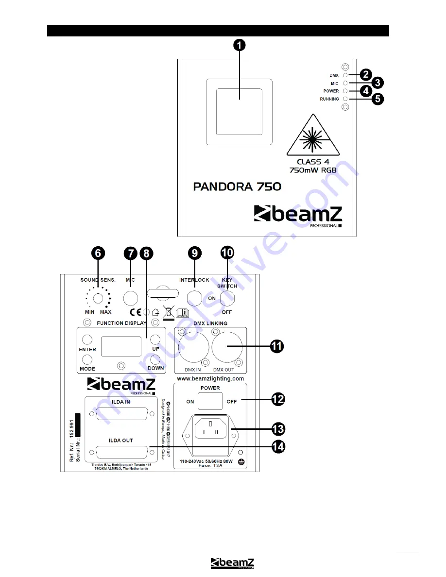 Tronios pandora 1250 Instruction Manual Download Page 10