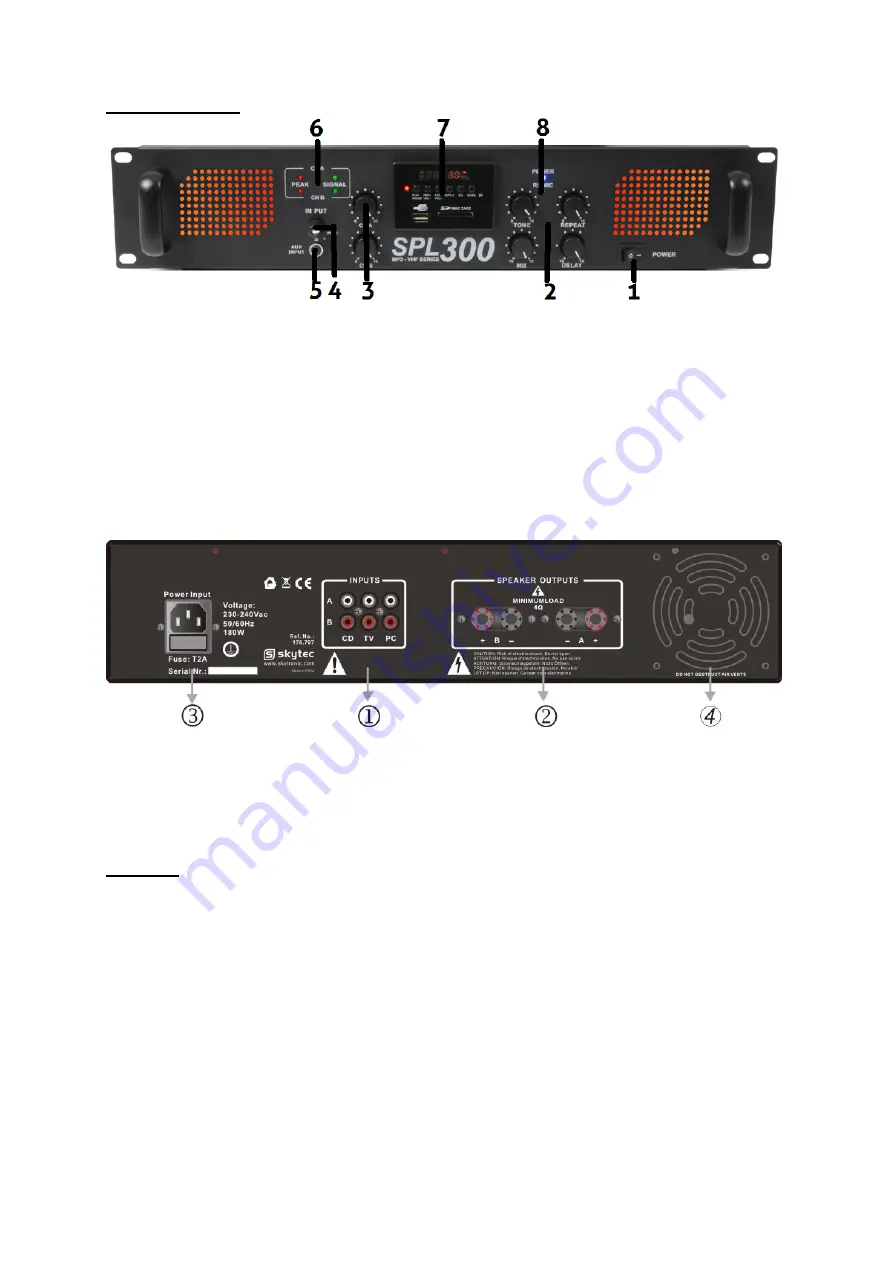 Tronios SPL 300VHF Скачать руководство пользователя страница 10