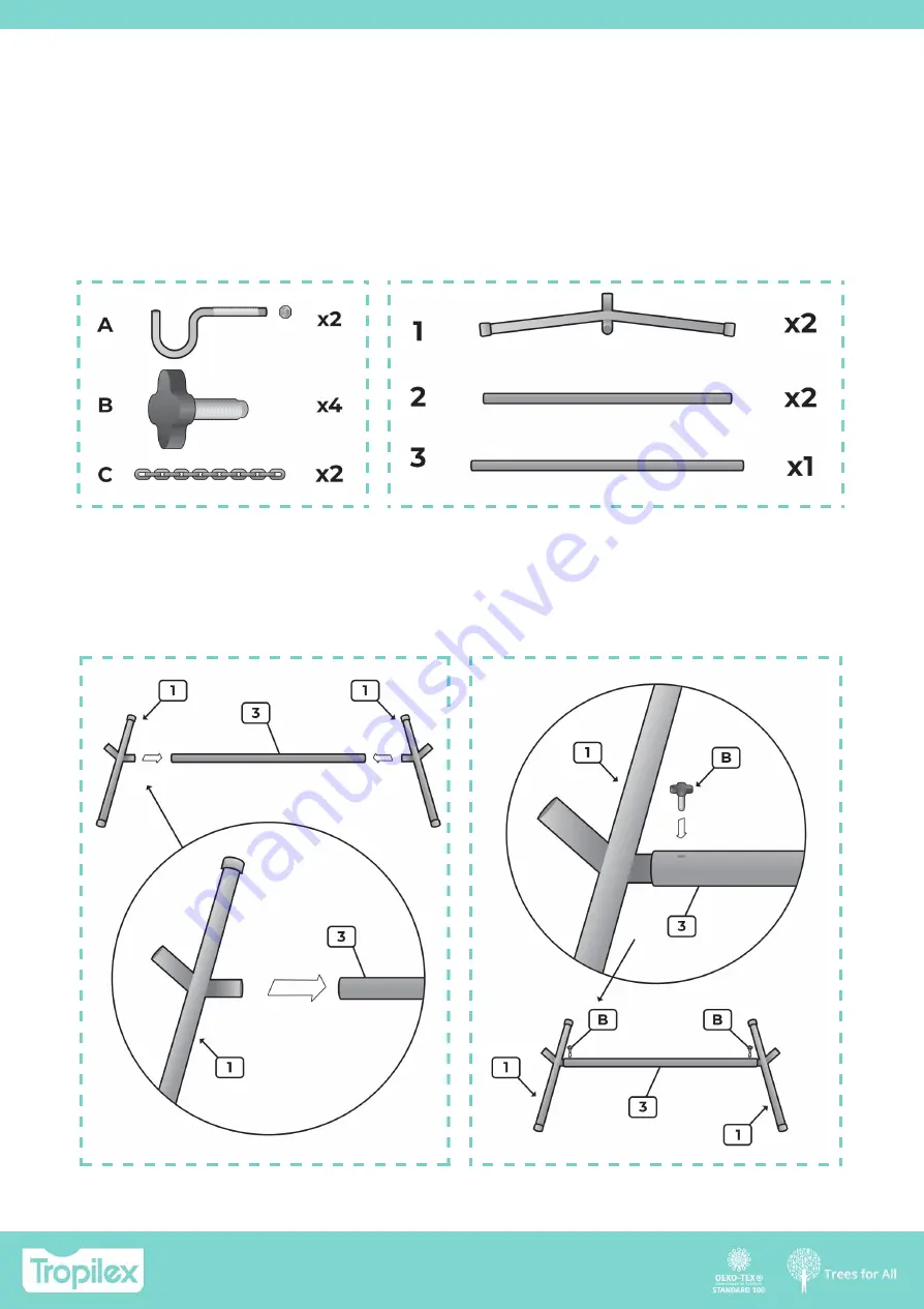 Tropilex Easy TR-0320302 Assembly Instructions Download Page 2