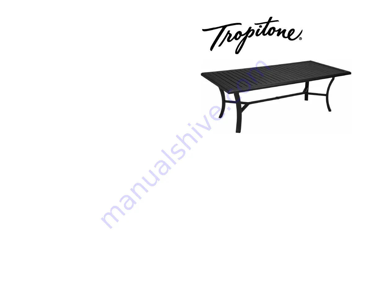 tropitone 4011 Series Quick Start Manual Download Page 8