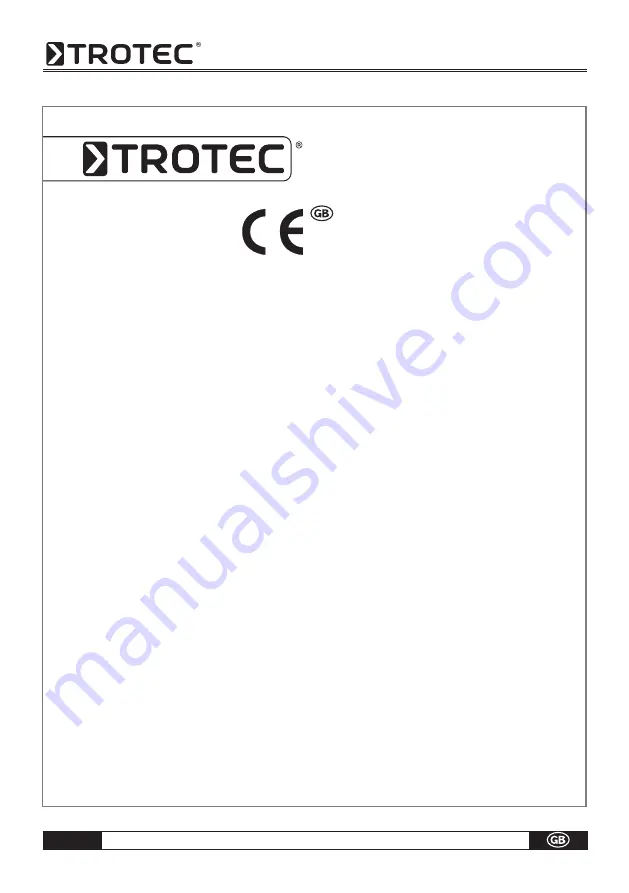 Trotec B 200 Скачать руководство пользователя страница 18