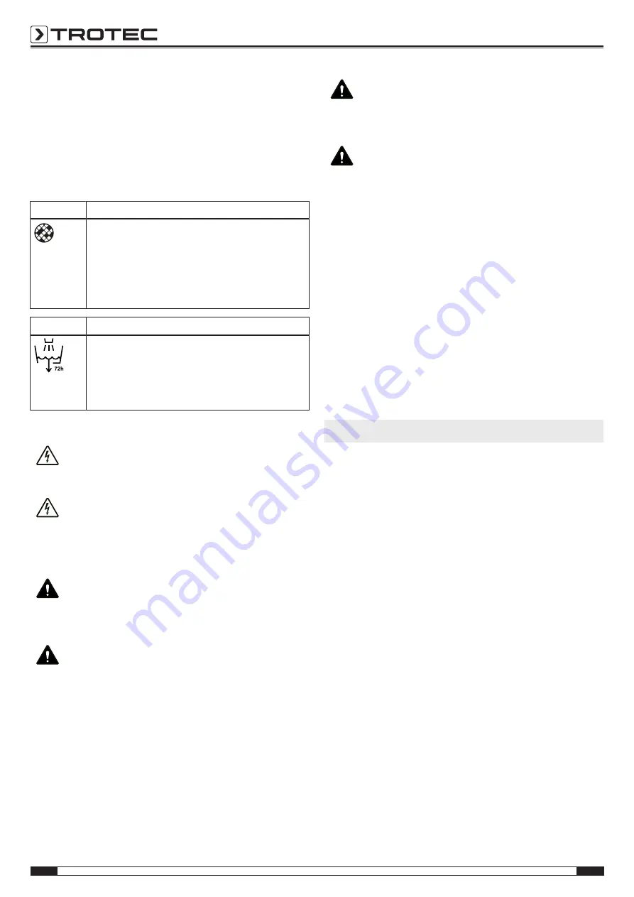 Trotec B 5 E Operating Manual Download Page 4