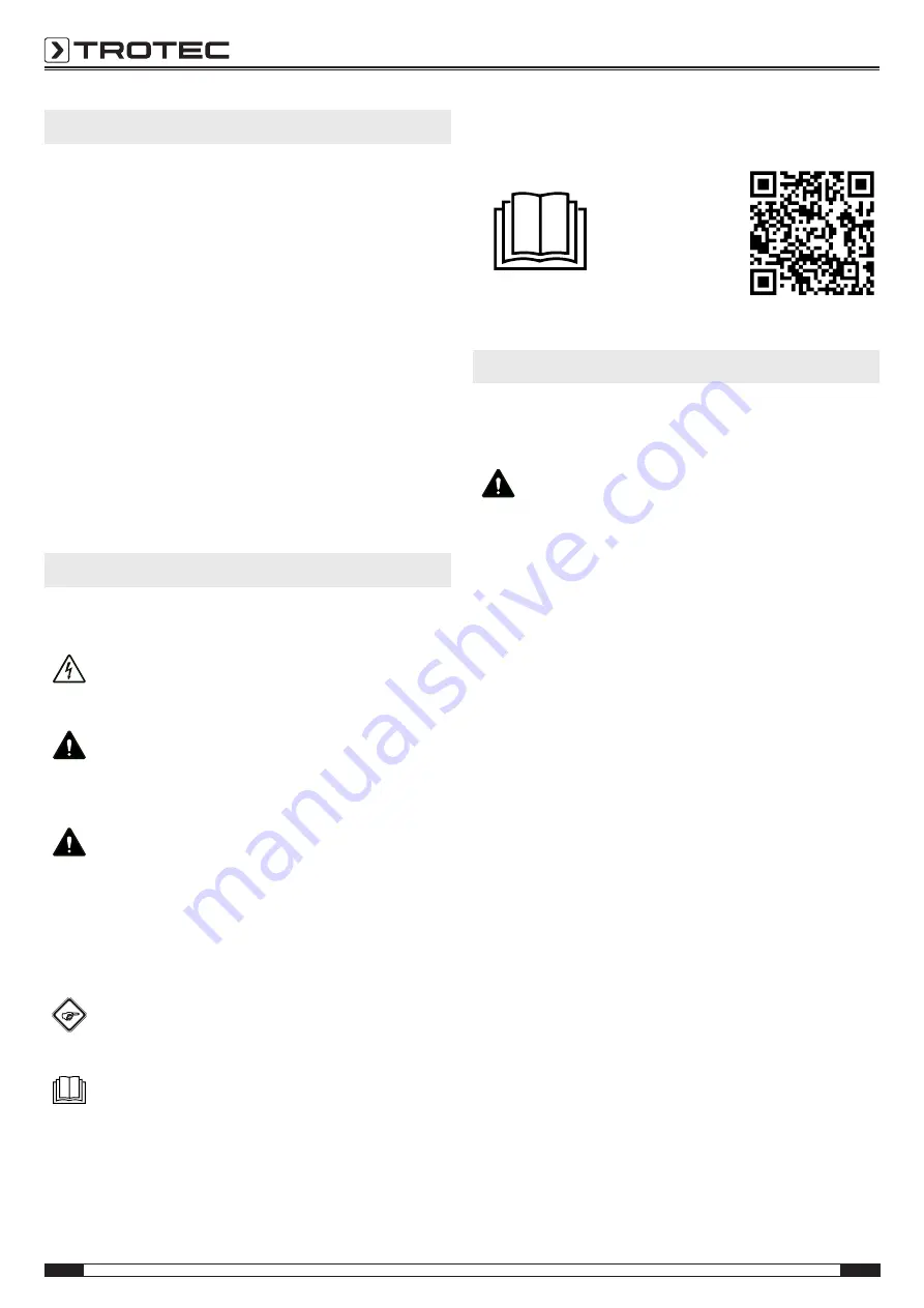 Trotec B6E Operating Manual Download Page 2