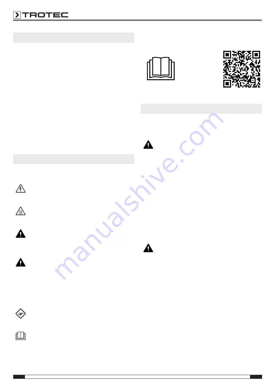 Trotec IR2001 Operating Manual Download Page 2