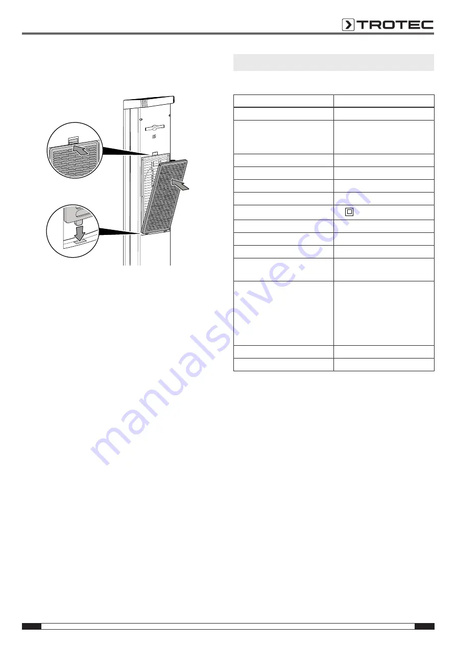 Trotec TFC 25 E Operating Manual Download Page 13