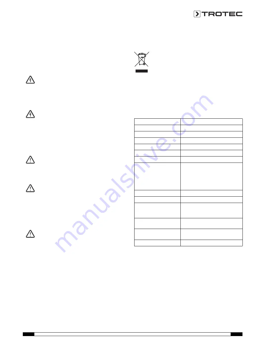 Trotec TVE 16 Operating Manual Download Page 29