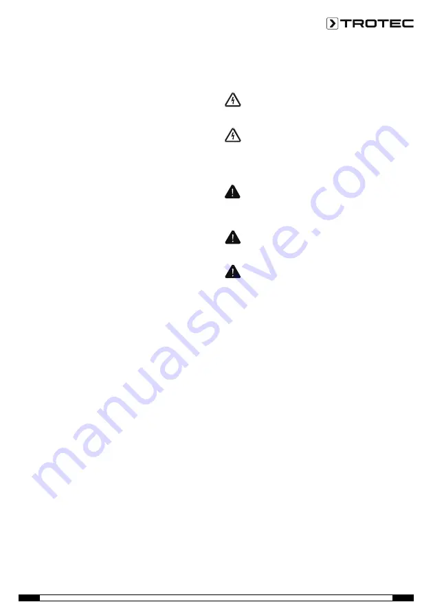 Trotec TVE 8 Operating Manual Download Page 5