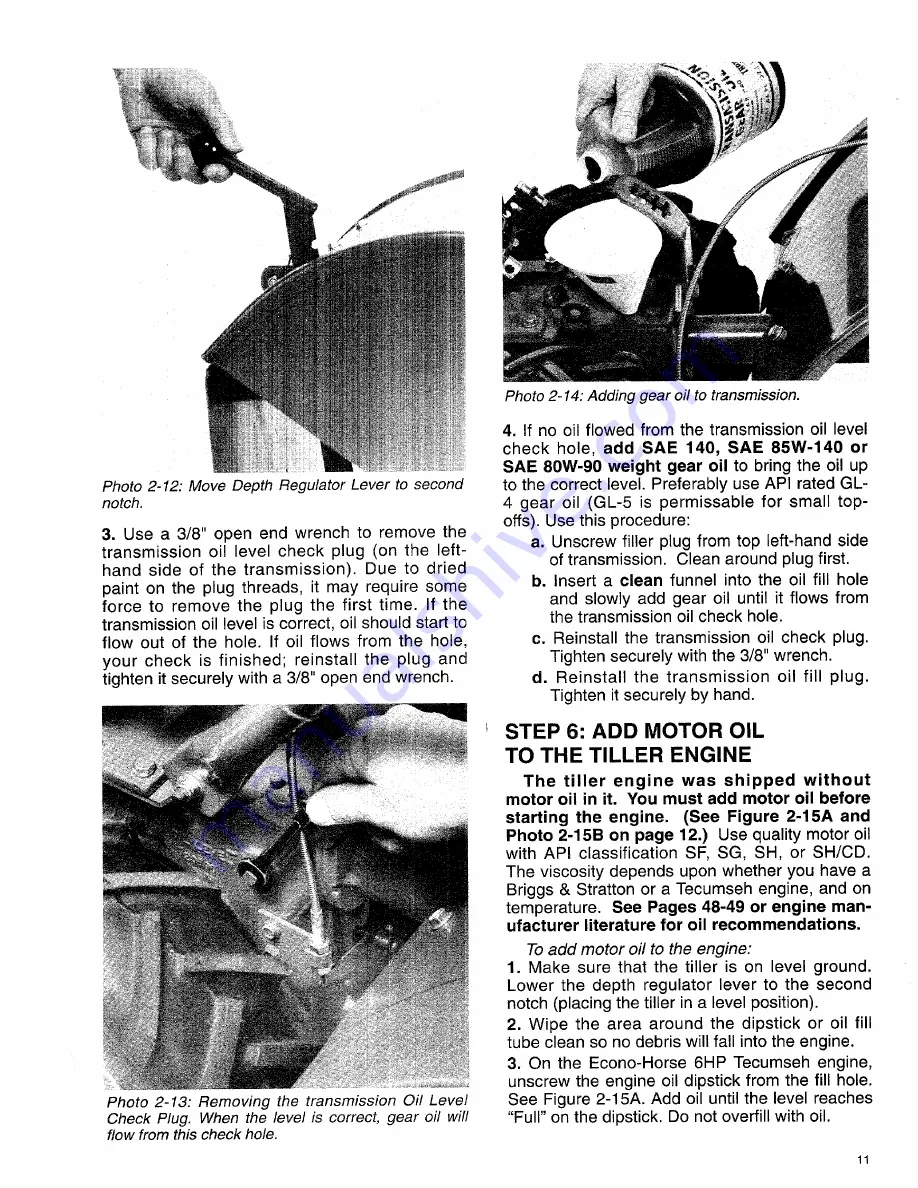 Troy-Bilt 12174 Owner'S/Operator'S Manual Download Page 13