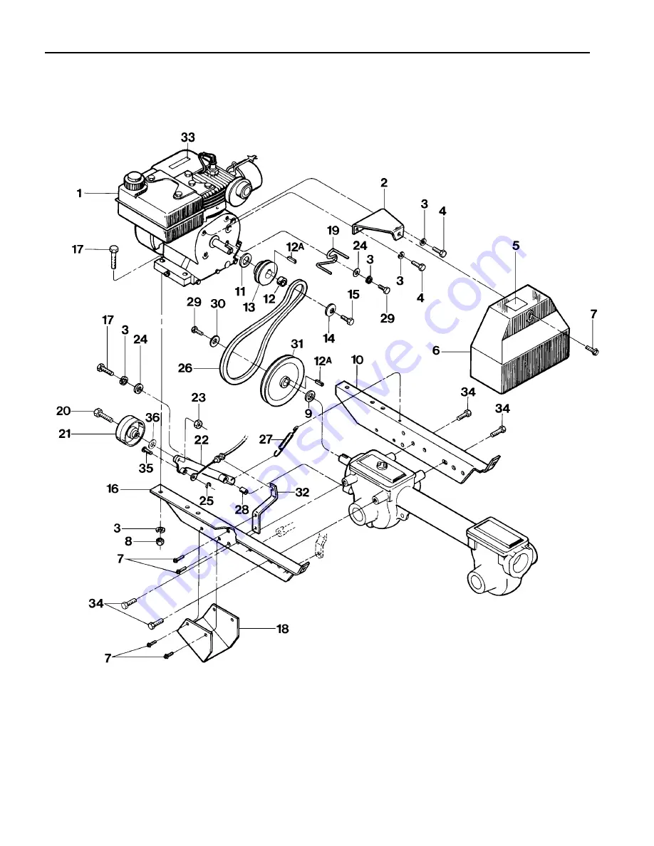 Troy-Bilt 12191-5HP Parts Catalog Download Page 6