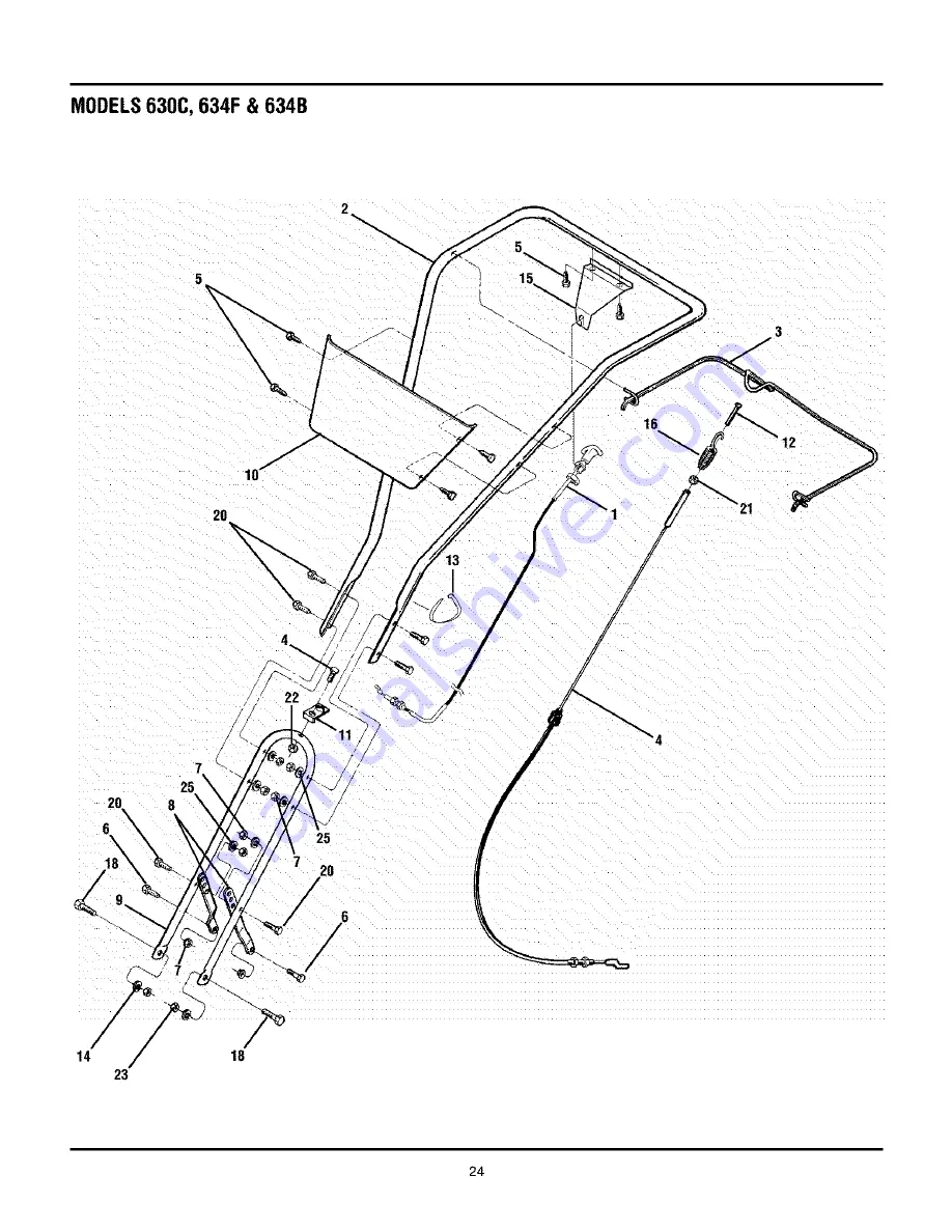 Troy-Bilt Bronco 634F Operator'S Manual Download Page 24