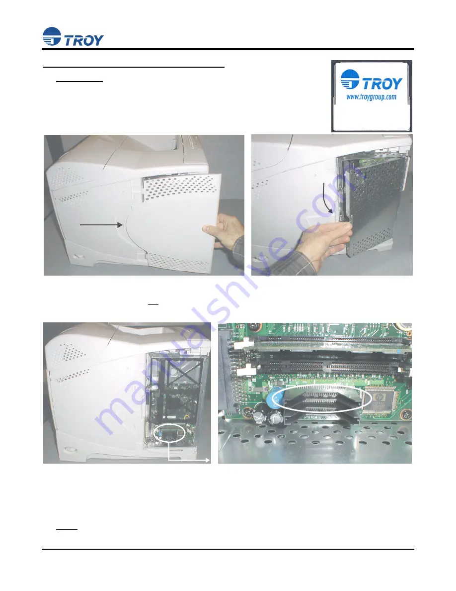 TROY Group Font Memory Card Kit Installation Manual Download Page 3